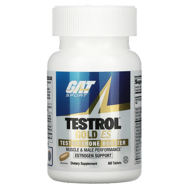 GAT, Testrol Gold ES, средство для повышения уровня тестостерона, 60 таблеток (GAT-02139), фото