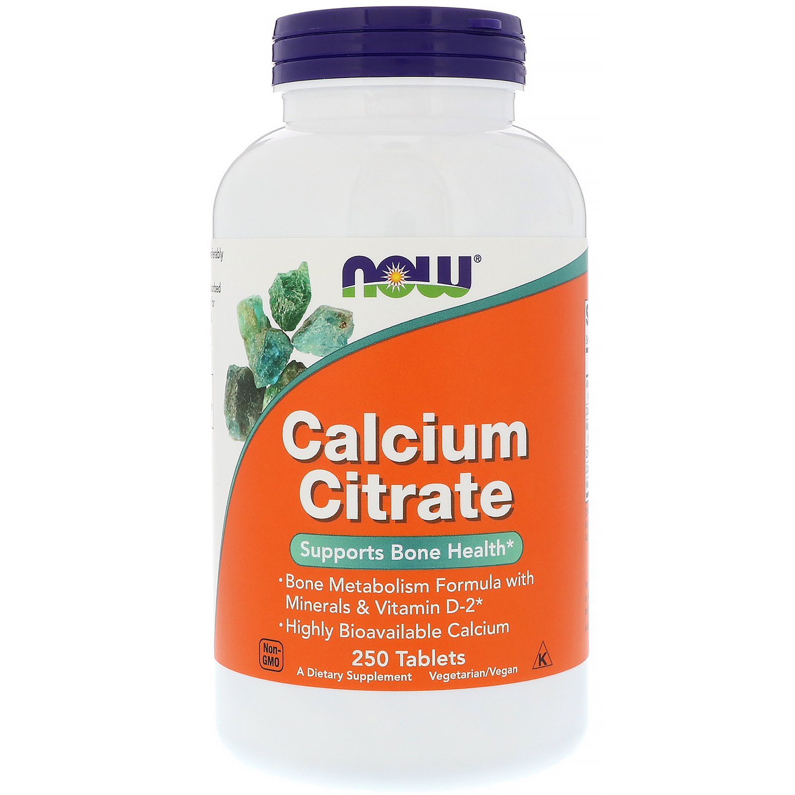 Цитрат кальция, Calcium Citrate, Now Foods, 250 таблеток, (NOW-01232)