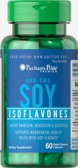 Изофлавоны сои, Soy Isoflavones, Puritan's Pride, без ГМО, 750 мг, 60 капсул быстрого высвобождения (PTP-10006), фото
