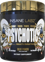 Insane Labz, Psychotic GOLD, 35 порций, Blue Punch, 199 г (INL-45840), фото