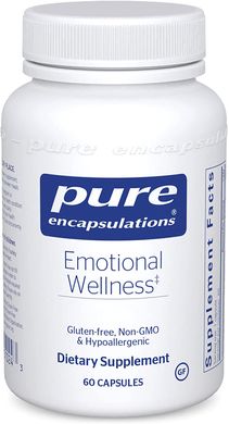 Емоційне Здоров'я, Emotional Wellness, Pure Encapsulations, 60 капсул, (PE-01024), фото