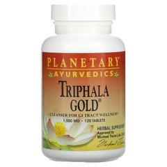 Planetary Herbals, Ayurvedics, Triphala Gold, 1000 мг, 120 таблеток (PTF-10633), фото