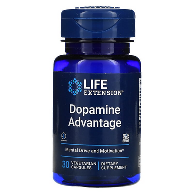 Life Extension, Dopamine Advantage, 30 вегетаріанських капсул (LEX-24130), фото