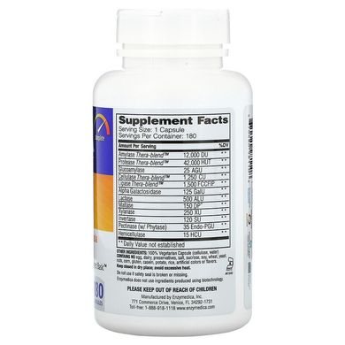 Enzymedica, Digest, полная формула ферментов, 180 капсул (ENZ-98110), фото