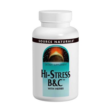 Стресс формула, Hi-Stress B&C, Source Naturals, 120 таблеток (SNS-00524), фото