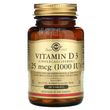 Solgar, витамин D3, холекальциферол, 25 мкг (1000 МЕ), 180 таблеток (SOL-03311)