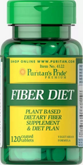 Харчові волокна, Fiber Diet, Puritan's Pride, 120 таблеток (PTP-14122), фото