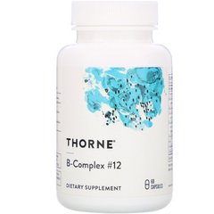 Thorne Research, комплекс витаминов группы B №12, 60 капсул (THR-11203), фото