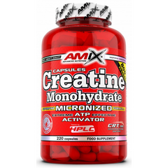 Amix, Креатин моногідрат, 750 мг, 220 капсул (820957), фото