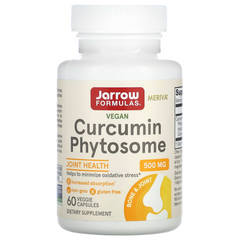 Jarrow Formulas, фитосомы куркумина, 500 мг, 60 вегетарианских капсул (JRW-14086), фото