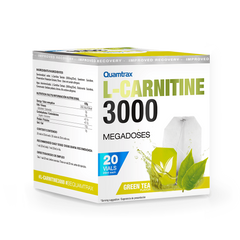 Quamtrax, L-Carnitine 3000, зелений чай, 20 флаконів (816094), фото