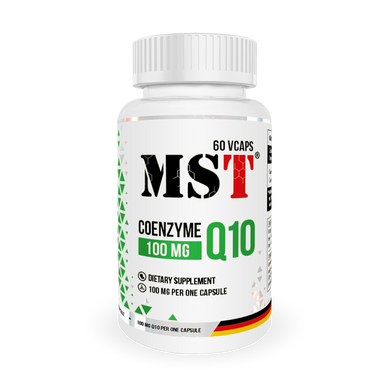 MST Nutrition, Коензим Q10, Coenzyme Q10, 100 мг, 60 капсул (MST-00342), фото