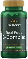 Комплекс группы В, Ultra Real Food B-Complex, Swanson, 60 вегетарианских капсул (SWV-21040), фото