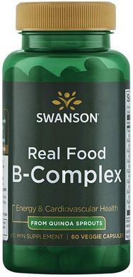 Комплекс групи В, Ultra Real Food B-Complex, Swanson, 60 вегетаріанських капсул (SWV-21040), фото