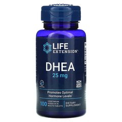 Life Extension, ДГЭА, 25 мг, 100 таблеток для рассасывания (LEX-60710), фото
