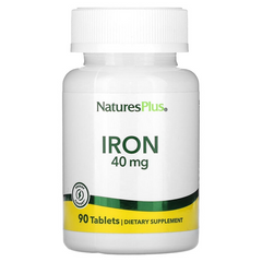 NaturesPlus, Железо, 40 мг, 90 таблеток (NAP-03410), фото