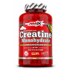 Amix, Креатин моногідрат, 750 мг, 500 капсул (820958), фото