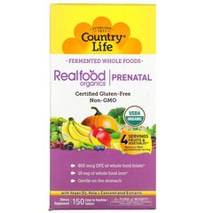 Country Life, Realfood Organics, Prenatal, 150 таблеток (CLF-09116), фото