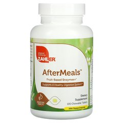 Zahler, AfterMeals, ферменты на фруктовой основе, 100 жевательных таблеток (ZAH-08053), фото