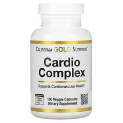 California Gold Nutrition, комплекс для здоров'я серця, 180 вегетаріанських капсул (CGN-02069), фото