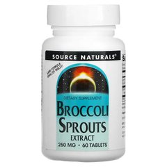 Source Naturals, экстракт ростков брокколи, 250 мг, 60 таблеток (SNS-01104), фото