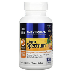 Enzymedica, Digest Spectrum, ферменти для травлення, 120 капсул (ENZ-29172), фото