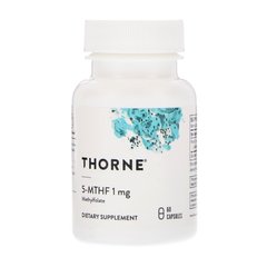 Thorne Research, 5-метилтетрагидрофолат, 5-MTHF, 1 мг, 60 капсул (THR-12901), фото