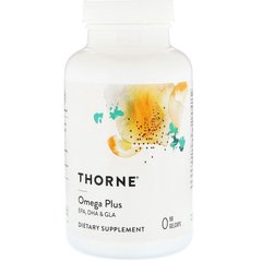 Thorne Research, Omega Plus, 3-6-9, 540 мг, 90 желатинових капсул (THR-60701), фото