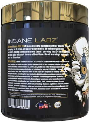 Insane Labz, Psychotic GOLD, 35 порций, Fruit Punch, 204 г (INL-58538), фото