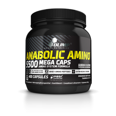 Olimp Nutrition, Anabolic amino 5500 mega, 400 капсул  (103108), фото
