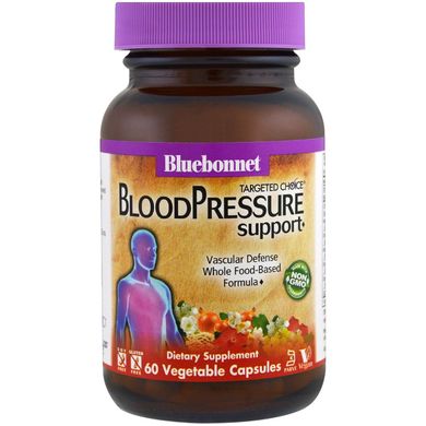 Комплекс для нормалізації кров'яного тиску, Targeted Choice, Bluebonnet Nutrition, 60 рослинних капсул (BLB-02008), фото