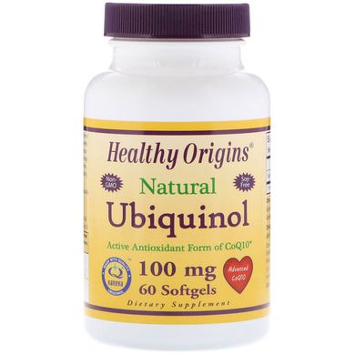 Healthy Origins, Ubiquinol, Убихинол натуральный, 100 мг, 60 капсул (HOG-36467), фото