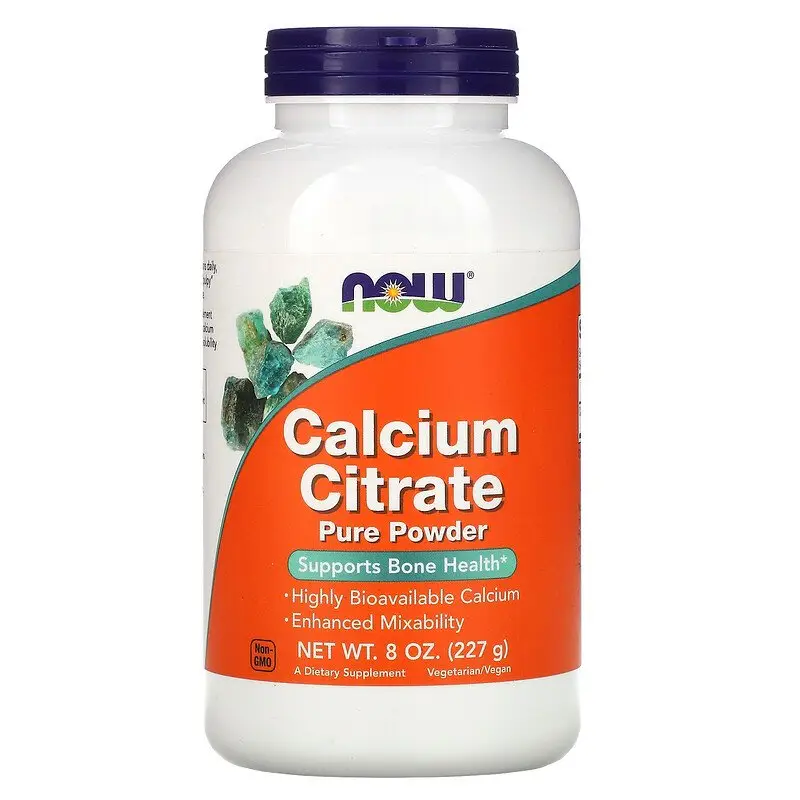 Цитрат кальция (Calcium Citrate), Now Foods, порошок, (227 г.), (NOW-01240)