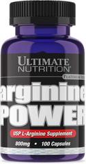 Ultimate Nutrition, L-аргинин, 800 мг, 100 капсул (ULN-00423), фото