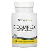 Nature's Plus NAP-01480 Nature's Plus, Комплекс витаминов группы B с рисовыми отрубями, 90 таблеток (NAP-01480)