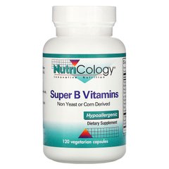 Nutricology, Супервитамины B, 120 вегетарианских капсул (ARG-50340), фото