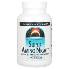 Source Naturals, Super Amino Night, формула з амінокислотами, нічна, 120 капсул (SNS-00111), фото