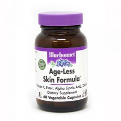 Bluebonnet Nutrition, Age-Less Skin Formula, формула омоложения кожи, 60 растительных капсул (BLB-01140), фото