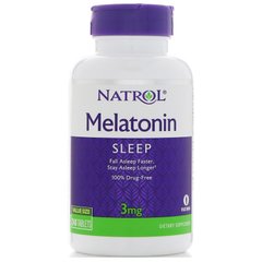 Natrol, Мелатонін, 3 мг, 240 таблеток (NTL-16068), фото