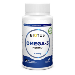 Омега-3 исландский рыбий жир, Omega-3 Fish Oil, Biotus, 120 капсул (BIO-530029), фото