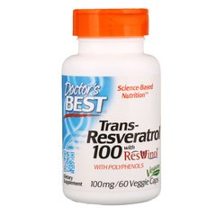 Ресвератрол, Doctor's Best, 100 мг, 60 капсул (DRB-00171), фото