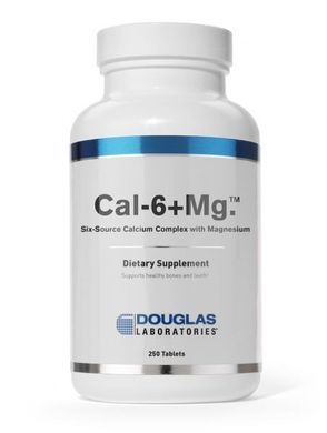 Кальций комплекс с магнием, CAL-6 Plus Mg.T, Douglas Laboratories, 250 таблеток (DOU-97820), фото