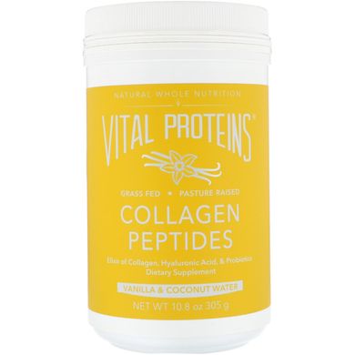 Пептиды коллагена, Collagen Peptides, Vital Proteins, ваниль + кокосовая вода, порошок, 305 г (VTP-00534), фото