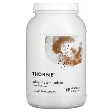 Thorne Research, Ізолят сироваткового протеїну, шоколад, 906 г (THR-00567), фото