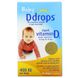 Ddrops DDP-00006 Ddrops, жидкий витамин D3 для детей, 400 МЕ, 90 капель, 2,5 мл (DDP-00006) 1