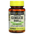 Mason Natural, Имбирь, 500 мг, 60 капсул (MAV-11395)