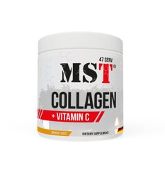 🍊MST Nutrition, Collagen + Vitamin C, Коллаген + Витамин С, апельсин, 47 порций, 305,5 г (MST-16285), фото