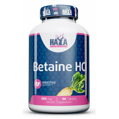 Haya Labs, Бетаин HCL, 650 мг, 90 таблеток (820176), фото