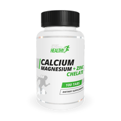 MST Nutrition, Кальций Магний + Цинк, Calcium Magnezium + Zinc HEALTHY, 100 таблеток (MST-00385), фото