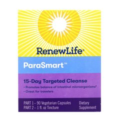 Renew Life, Направленное действие, ParaSmart, микробиологическое очищение, 15-дневная программа из 2 частей (REN-32090), фото